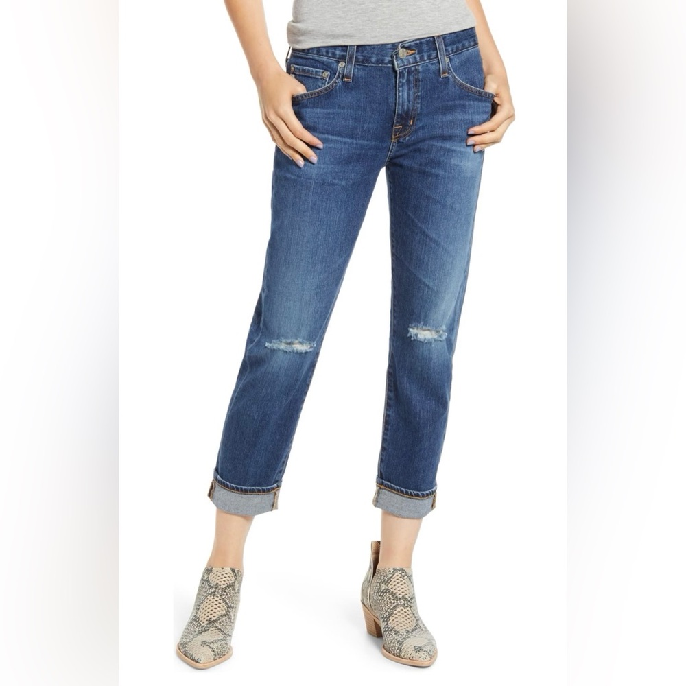 AG Adriano Goldschmied Ex-Boyfriend Relaxed Slim 
11 Years Indigo Strike Sz 30